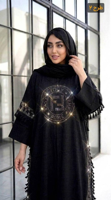 مانتو پانچ عبایی مجلسی زمرد