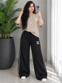 ست دو تیکه (تیشرت + شلوار) chanel