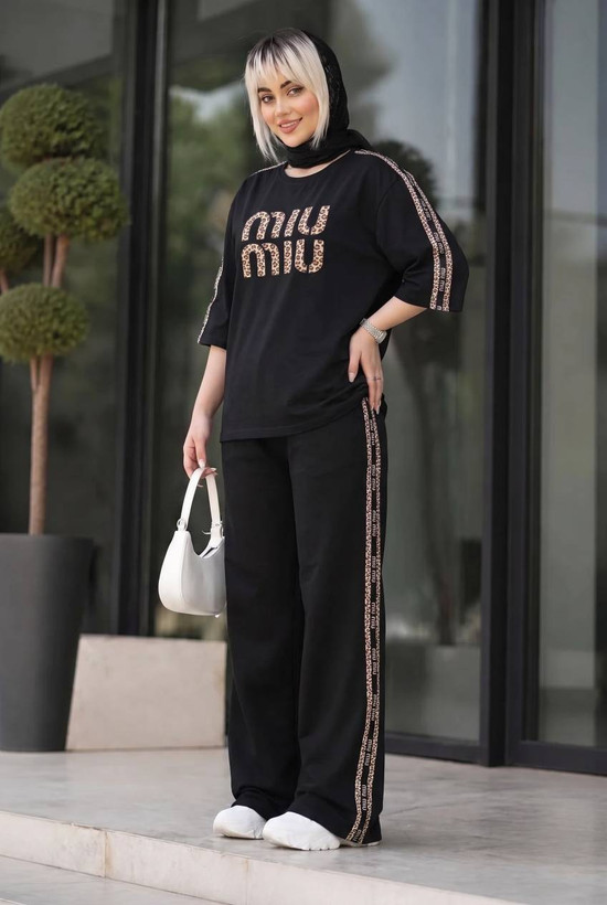 ست تیشرت و شلوار زنانه مدل سیکاس
