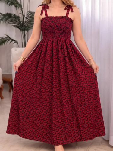پیراهن ساحلی نخی مدل ملیس
