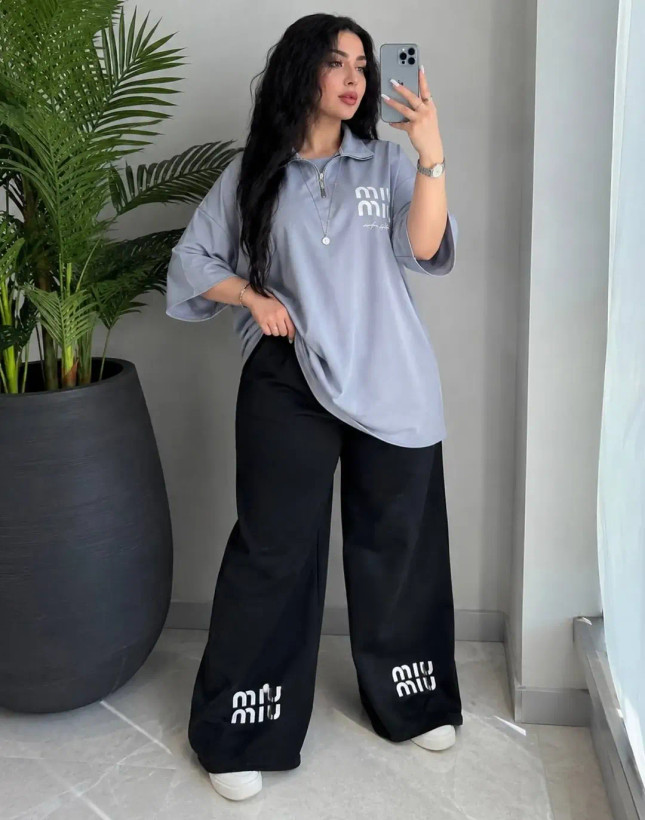 ست دو تیکه تیشرت شلوار Miu Miu