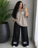 ست دو تیکه تیشرت شلوار Miu Miu