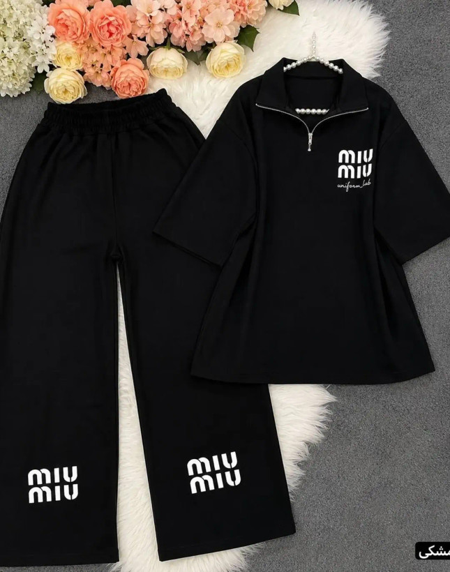ست دو تیکه تیشرت شلوار Miu Miu
