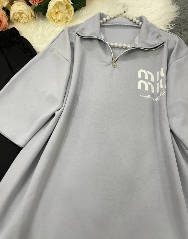 ست دو تیکه تیشرت شلوار Miu Miu