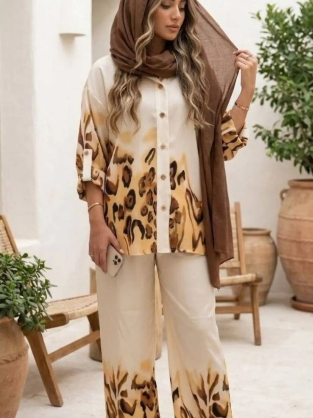 مانتوشلوار مزونی مدل رویال
