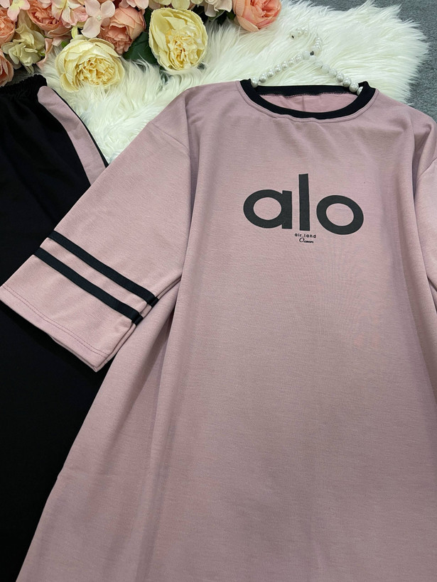ست دو تیکه تیشرت و شلوار بگ alo