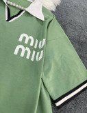 ست تیشرت و شلوار بگ Miu Miu طرز 1260 جنس گلکسی پنبه