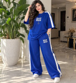 ست دو تیکه تیشرت و شلوار گلکسی پنبه Miu Miu
