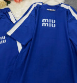 ست دو تیکه تیشرت و شلوار گلکسی پنبه Miu Miu