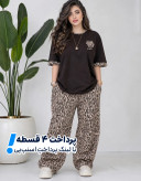 ست دو تیکه (تیشرت + شلوار) گلکسی پنبه