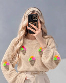 کراپ بافت وارداتی طرح بستنی استیکر