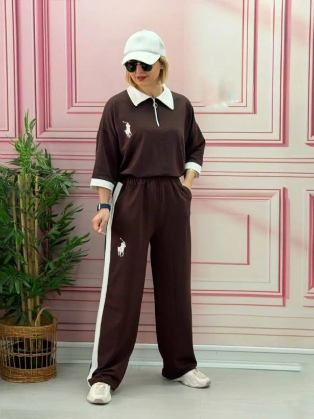 ست تیشرت شلوار زنانه طرح POLO