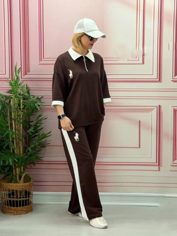 ست تیشرت شلوار زنانه طرح POLO