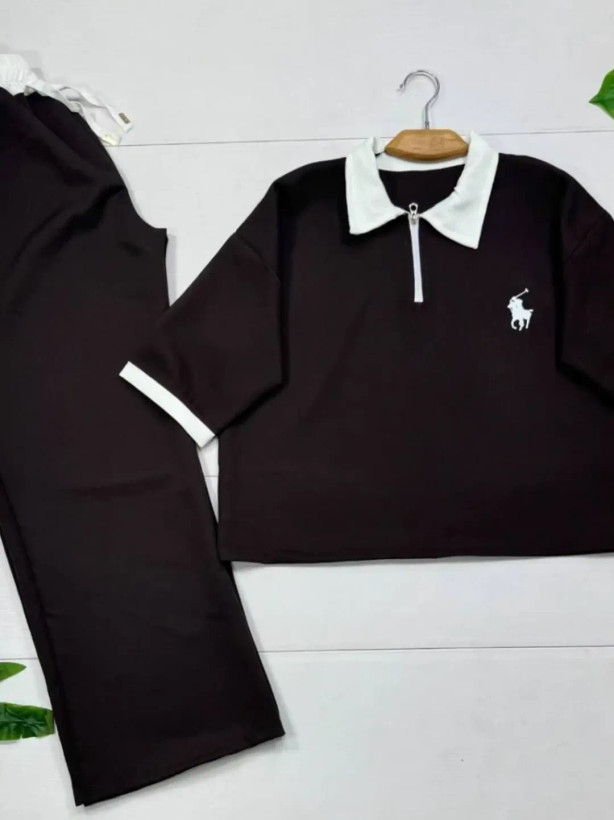 ست تیشرت شلوار زنانه طرح POLO